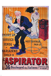 vintage l'aspirateur ad POSTER FRANCE 24X36 superior CLEAN MACHINE