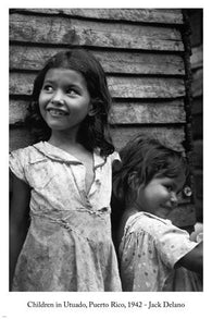 Jack Delano CHILDREN IN UTADO Arts Poster 24x36 PUERTO RICO 1942 photo