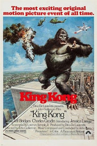 KING KONG classic movie poster VIOLENT romantic BEAUTY and the BEAST 24X36