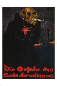 THE DANGER of BOLSHEVISM vintage poster RUDI FELD GERMANY 1919 24X36 prized