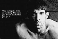 michael PHELPS photo quote poster OLYMPIC CHAMPION SWIMMER inspired 24X36