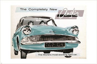 VINTAGE CAR POSTER 1959 trade catalog for FORD ANGLIA 105E rare hot 24X36