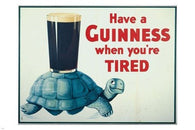 HAVE A GUINNESS vintage poster 24X36 PINT on turtle's back NEW collectors - QY1