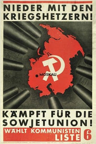 POLITICAL POWER german interwar communist poster SYMBOLIC 24X36 vintage NEW