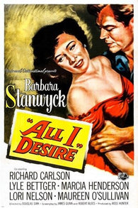 tragic romance ALL I DESIRE movie poster BARBARA STANWYCK rare twisted 24X36
