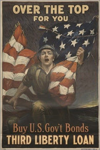 WWI WAR BOND vintage ad poster THIRD LIBERTY LOAN rare new COLLECTORS 24X36