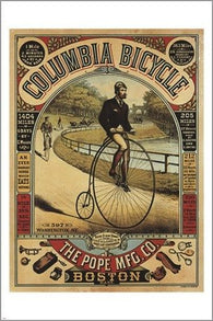 COLUMBIA BICYCLE ad poster BOSTON the pope mfg co HISTORIC PRIZED 24X36 hot