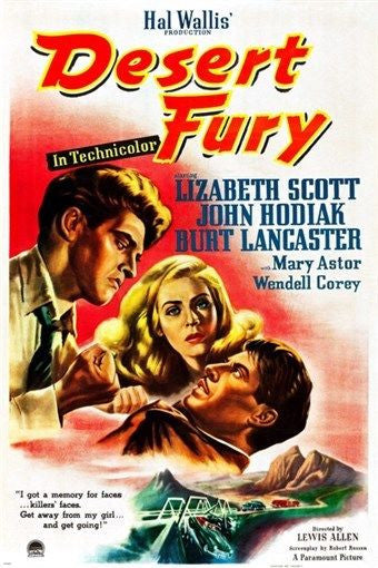 desert fury hollywood movie poster LIZABETH SCOTT BURT LANCASTER 24X36 hot