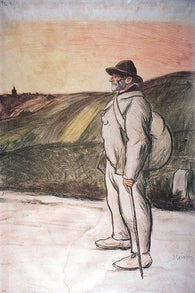 vintage art poster LE CHEMINEAU theophile alexandre steinlen HISTORIC 24X36