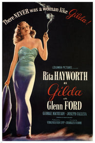 GILDA starring RITA HAYWORTH movie poster CHARLES VIDOR 1946 24X3 HOT RARE