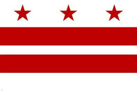 DC OFFICIAL flag poster HISTORIC POLITICAL COLLECTORS red prized rare 24X36