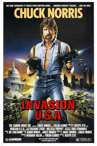 chuck norris INVASION USA movie poster ACTION martial arts star 24X36 rare