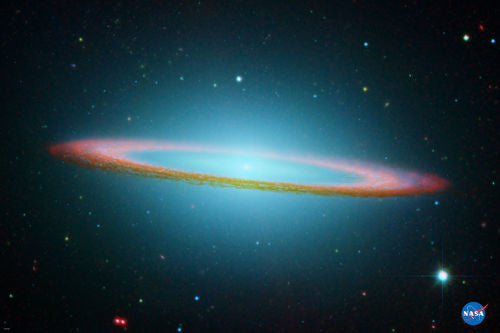 SOMBRERO GALAXY poster outer space RED RINGS bright STARS lights NEW 24X36 - RW9