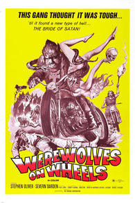 movie poster WEREWOLVES ON WHEELS motorcyle gang 