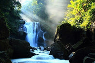 SPLENDID WATERFALL contemporary photo poster BEAUTIFUL LIGHT scenic 24X36