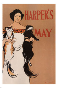 HARPER'S MAY vintage poster EDWARD PENFIELD UK 1897 24X36 educational PRIZED