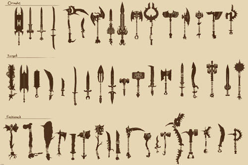 ANCIENT WEAPONS POSTER Rare Hot New COLLECTOR 24x36-PW0