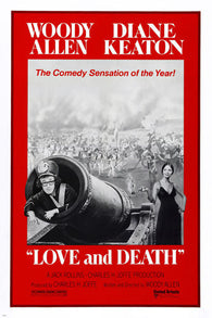 WOODY ALLEN DIANE KEATON Love & Death Movie Poster ROMANTIC COMEDY 24X36