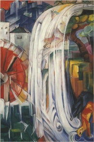 FRANZ MARC the bewitched mill VINTAGE PAINTING symbolism GERMAN ARTIST 24X36