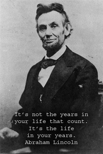 ABRAHAM LINCOLN inspirational poster QUOTE 24X36 B/W pic PRESIDENT historic