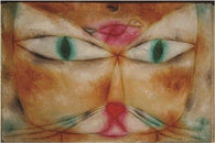 PAUL KLEE cat and bird VINTAGE PAINTING art poster SURREALISM CUBISM 24X36