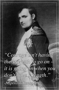 NAPOLEON BONAPARTE french military leader MOTIVATIONAL QUOTE POSTER 24X36