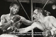 '57-'58 sugar ray ROBINSON vs carmen BASILIO world middleweight FIGHT 24X36