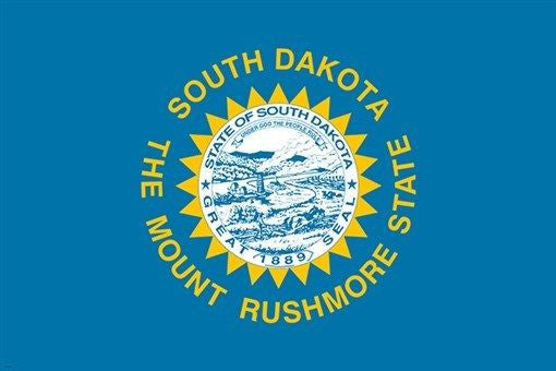 south dakota official flag poster THE MOUNT RUSHMORE STATE collectors 24X36
