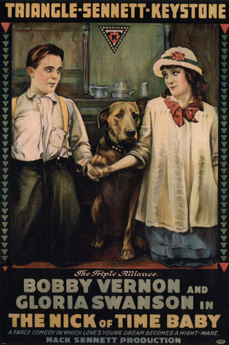 The nick of time baby MOVIE POSTER Vernon & Swanson 1916 24X36 HOT vintage