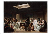 LOUIS-LEOPOLD BOILLY a game of billiards FINE ART POSTER 24X36 beautiful