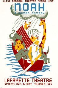 NOAH a human comedy WPA VINTAGE THEATRE POSTER 1936 24X36 biblical