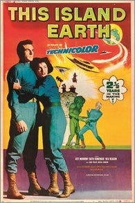 THIS ISLAND EARTH vintage SCI-FI poster CREEPY CAMPY GOOFY collectors 24X36