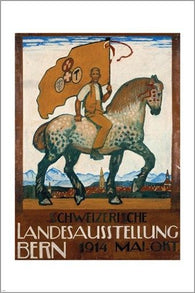 1914 swiss national exhibit - BERN vintage poster EUROPEAN COLLECTORS 24X36