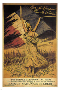 For the flag! For VICTORY vintage poster Georges Scott 1917 FRANCE 24X36