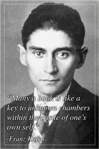 FRANZ KAFKA photo quote poster INSPIRATIONAL MOTIVATIONAL collectors 24X36