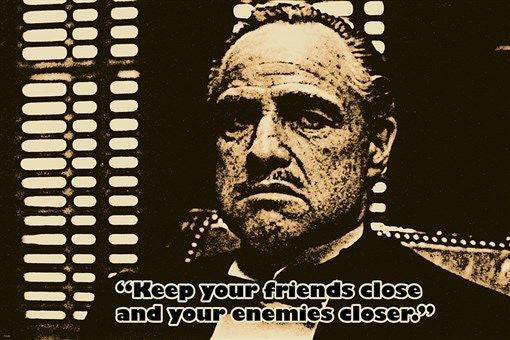 THE GODFATHER VITO CORLEONE quote poster MARLON BRANDO famous actor 24X36