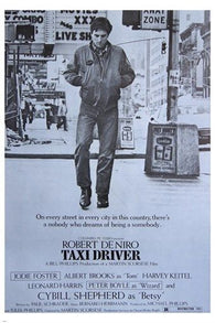 classic TAXI DRIVER movie poster ROBERT DENIRO JODIE FOSTER NYC TALE 24X36 - SW0