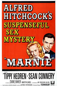 TIPPI Hedren SEAN Connery MARNIE movie poster SUSPENSE sex MYSTERY 24X36