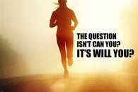 WOMAN RUNNING great MOTIVATIONAL poster quote 24X36 sensational INSPIRING