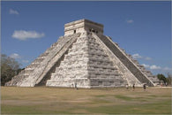 CHICHEN ITZA poster PRE-COLUMBIAN city built by MAYAN PEOPLE historic 24X36