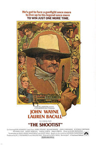 THE SHOOTIST movie POSTER john WAYNE lauren BACALL gunfight LEGEND 24X36 -VW0