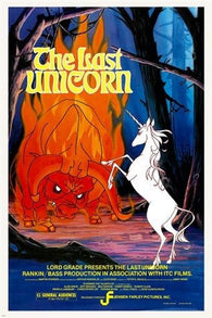 1982 animated kids fantasy THE LAST UNICORN movie POSTER 24X36 mia FARROW
