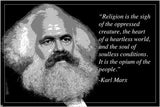 "religion opium of the people" KARL MARX motivational quote poster 24X36