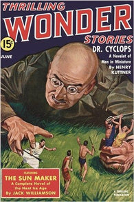 thrilling wonder stories VINTAGE COMIC BOOK COVER POSTER dr. cyclops 24X36