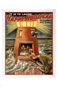 happy hooligan IT IS TO LAUGH vintage poster COLORFUL DETAILED ART 24X36 new
