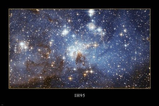 HUBBLE SPACE IMAGE POSTER IH95 24X36 galaxies STARS astrology VERY DETAILED