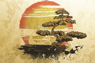 bonsai tree VINTAGE NATURE POSTER japanese topiary MODERN ART 24X36 rare new