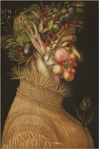 giuseppe arcimboldo SUMMER italian artist VINTAGE PAINTING poster 24X36 RARE