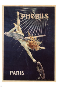 phébus tire VINTAGE AD POSTER henri gray FRANCE 24X36 reaching winged cherub