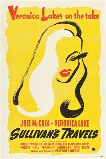 VERONICA LAKE in SULLIVAN'S TRAVELS vintage movie poster JOEL MCCREA 24X36